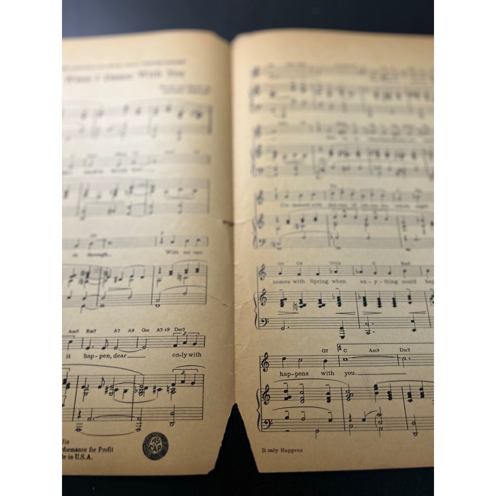 Sheet Music Easter Parade Irving Berlin It Only Happens When I Dance With You MG - Picture 4 of 11